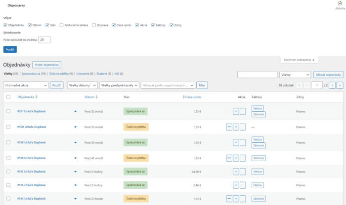 Woocommerce Faktury-online connector