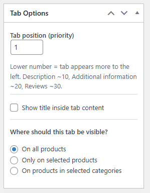 Custom Product Tabs for WooCommerce
