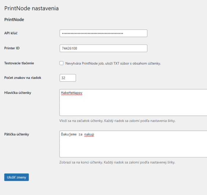 Print Order Receipt & PrintNode