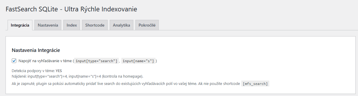 FastSearch SQLite – ultra rýchle vyhľadávanie produktov pre WooCommerce 3 Snimka obrazovky 2026 01 23 143211