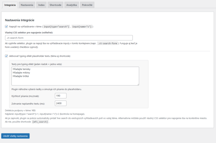 Snímka obrazovky 2026-04-23 083720 FastSearch SQLite – ultra rýchle vyhľadávanie produktov pre WooCommerce