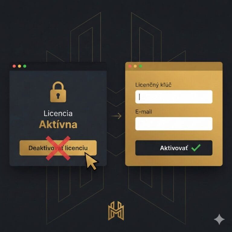 ako deaktivovat alebo zmenit licenciu