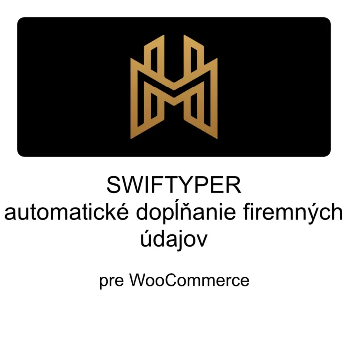 Swiftyper Automatické dopĺňanie firemných údajov pre WooCommerce